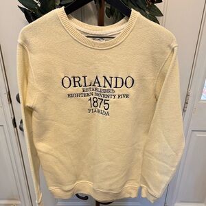 Pacific & Co Embroidered Vintage Style Orlando Crewneck Sweatshirt LS S